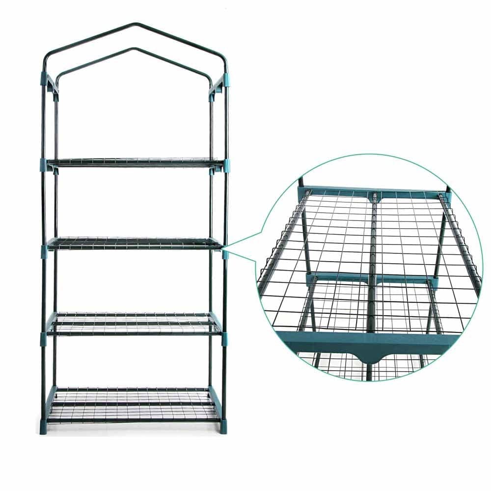 Green Fingers Home & Garden > Greenhouses > Greenhouses & Accessories Green Fingers Greenhouse 4 Tiers Mini Green House Garden Bed Planter Box 1.6x0.7x0.5M
