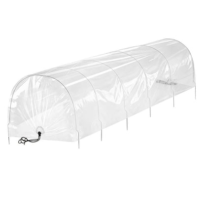 Green Fingers Home & Garden > Greenhouses > Greenhouses & Accessories Green Fingers Mini Greenhouse 300x45x30cm Tunnel Clear PVC Steel Frame Portable