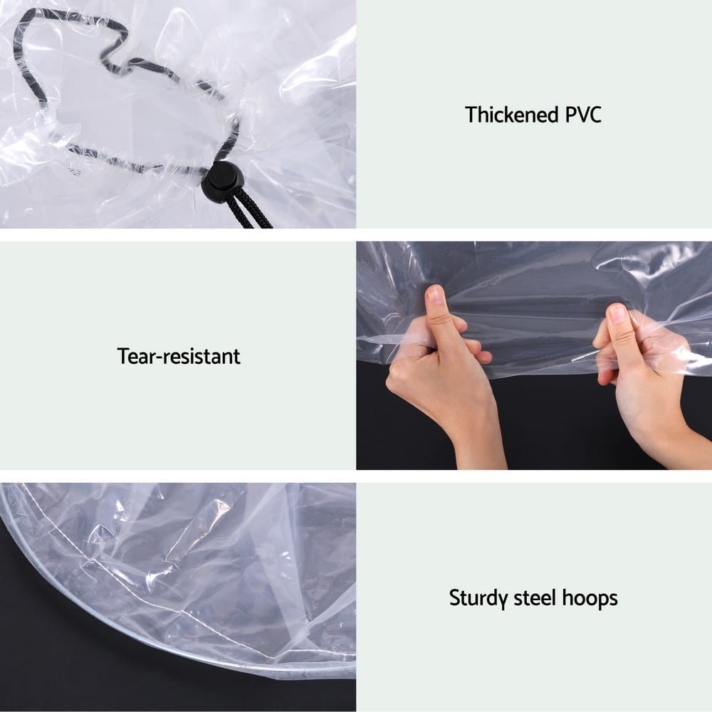 Green Fingers Home & Garden > Greenhouses > Greenhouses & Accessories Green Fingers Mini Greenhouse 300x45x30cm Tunnel Clear PVC Steel Frame Portable