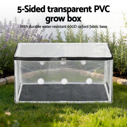 Green Fingers Home & Garden > Greenhouses > Greenhouses & Accessories Green Fingers Mini Greenhouse 50x25x25cm PVC Cover for Mushrooms Succulents