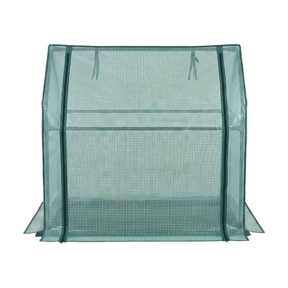 Green Fingers Home & Garden > Greenhouses > Greenhouses & Accessories Green Fingers Mini Greenhouse 91x46x84cm Steel Frame PE Cover Outdoor Shelter