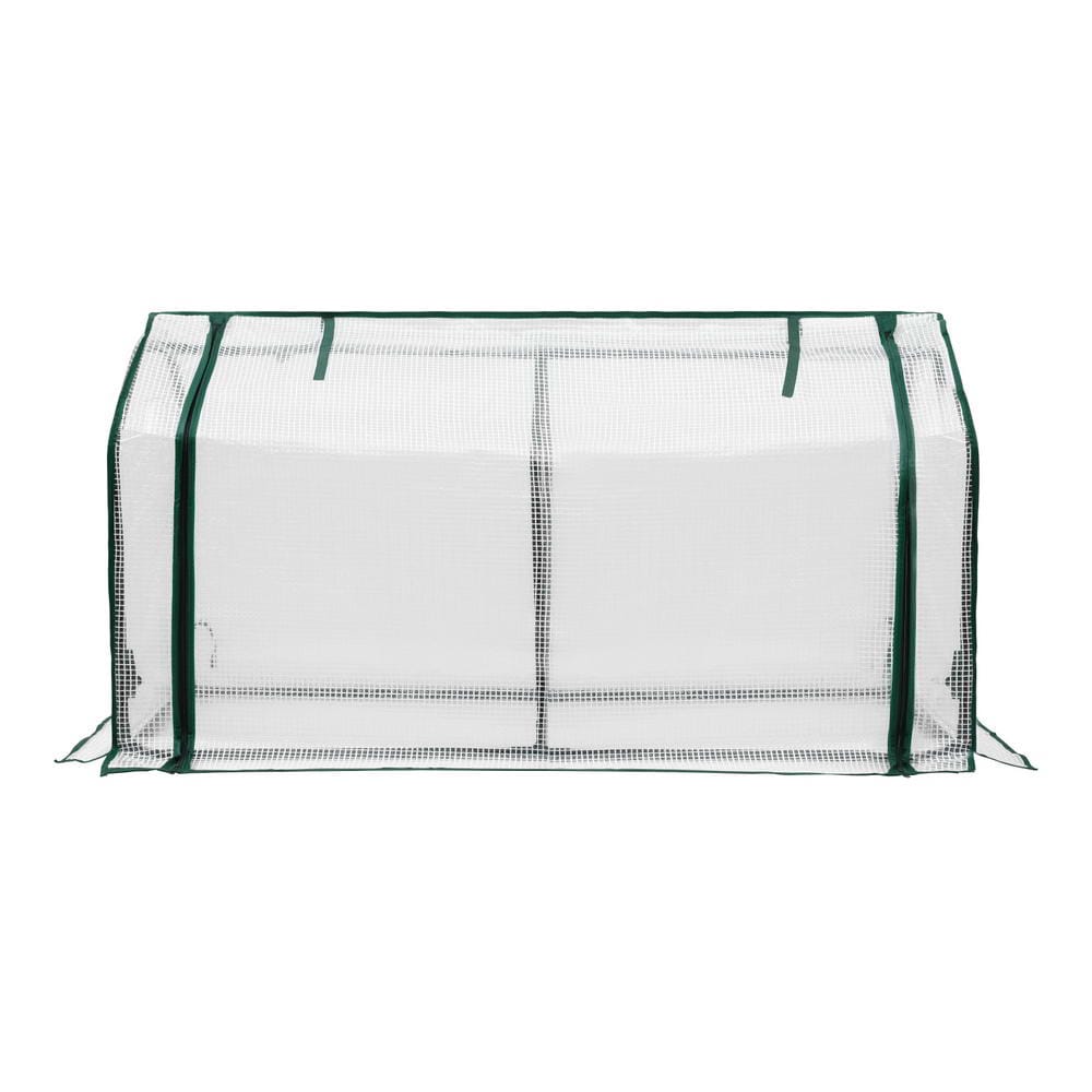 Green Fingers Home & Garden > Greenhouses > Greenhouses & Accessories Green Fingers Mini Greenhouse PE Cover Green House Roll-Up Zippered Door 1.2x0.5x0.6M