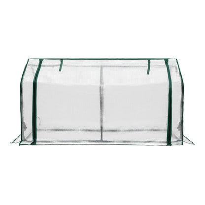 Green Fingers Home & Garden > Greenhouses > Greenhouses & Accessories Green Fingers Mini Greenhouse PE Cover Green House Roll-Up Zippered Door 1.2x0.5x0.6M