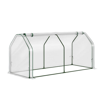 Green Fingers Home & Garden > Greenhouses > Greenhouses & Accessories Green Fingers Mini Greenhouse PE Cover Green House Roll-Up Zippered Door 1.2x0.5x0.6M