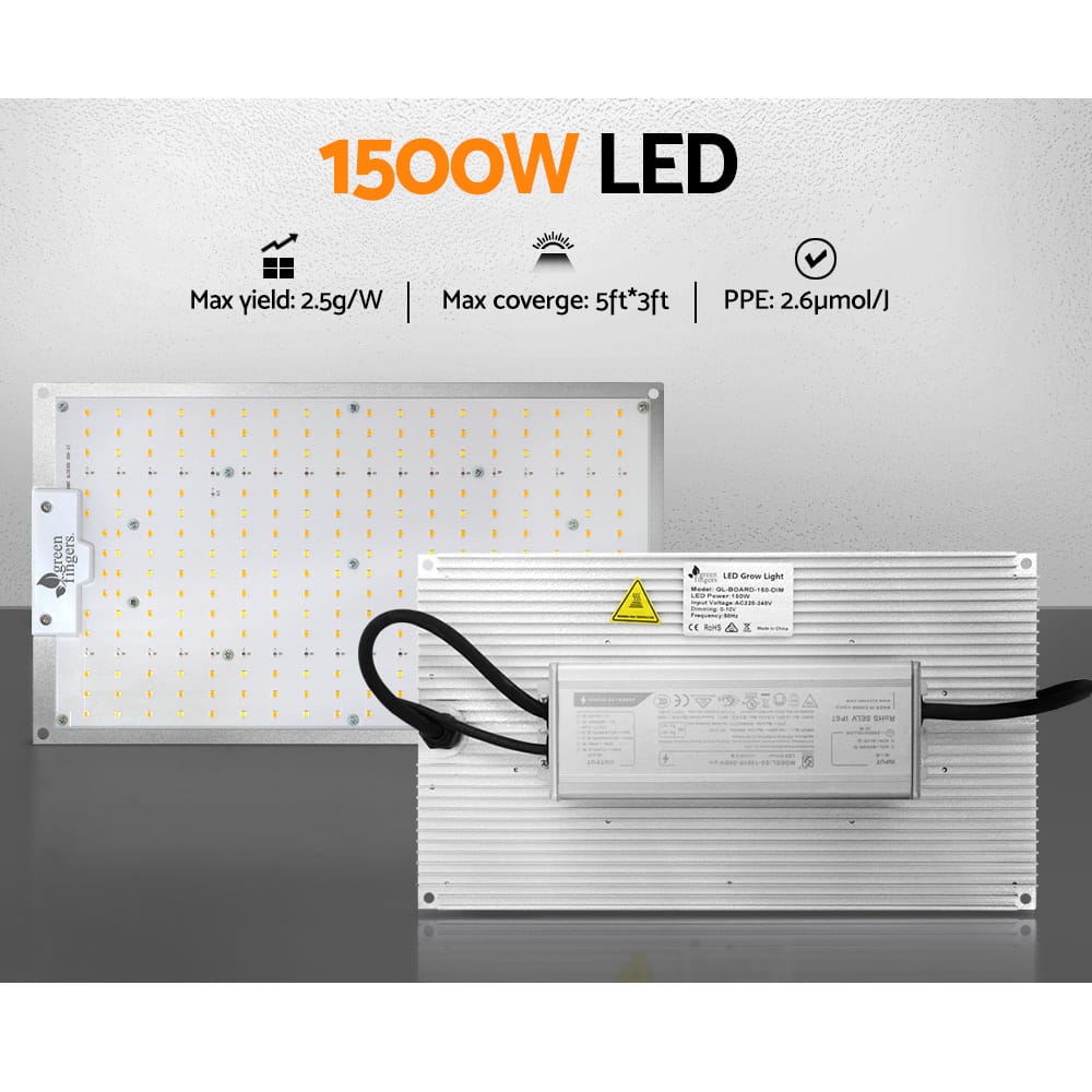 Green Fingers Home & Garden > Greenhouses > Greenhouses & Accessories Greenfingers Max 150W Grow Light LED Full Spectrum Indoor Plant All Stage Growth