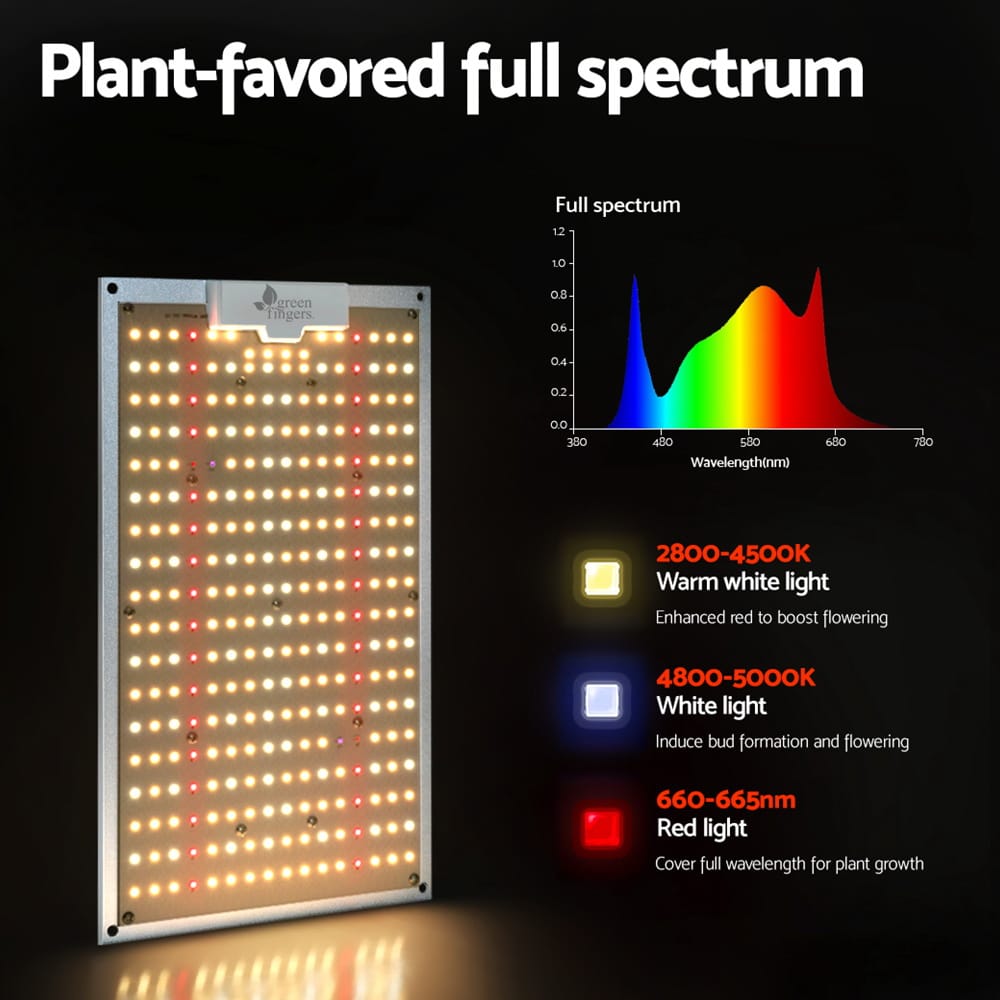 Green Fingers Home & Garden > Greenhouses > Greenhouses & Accessories Greenfingers Max 150W Grow Light LED Full Spectrum Indoor Plant All Stage Growth