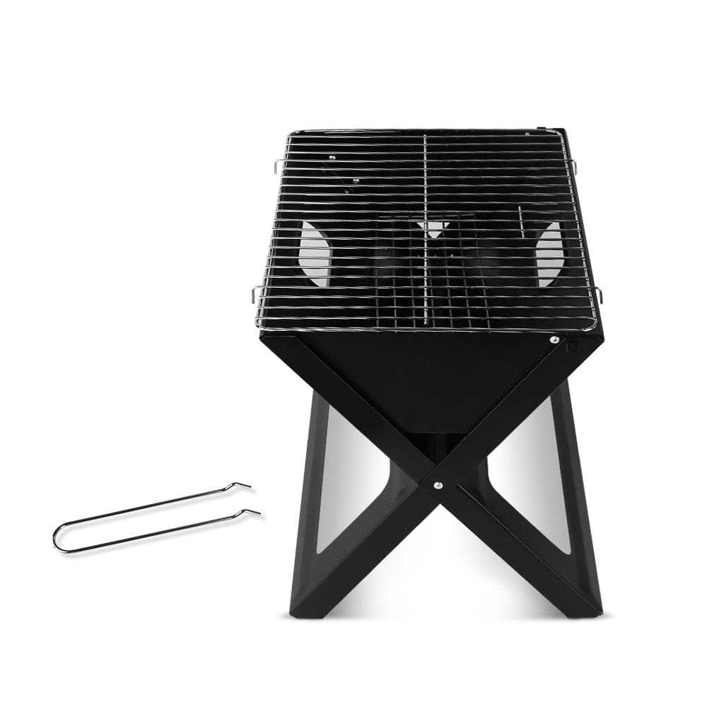 Grillz Home & Garden > BBQ > BBQ Tools Grillz BBQ Grill Charcoal Smoker Foldable