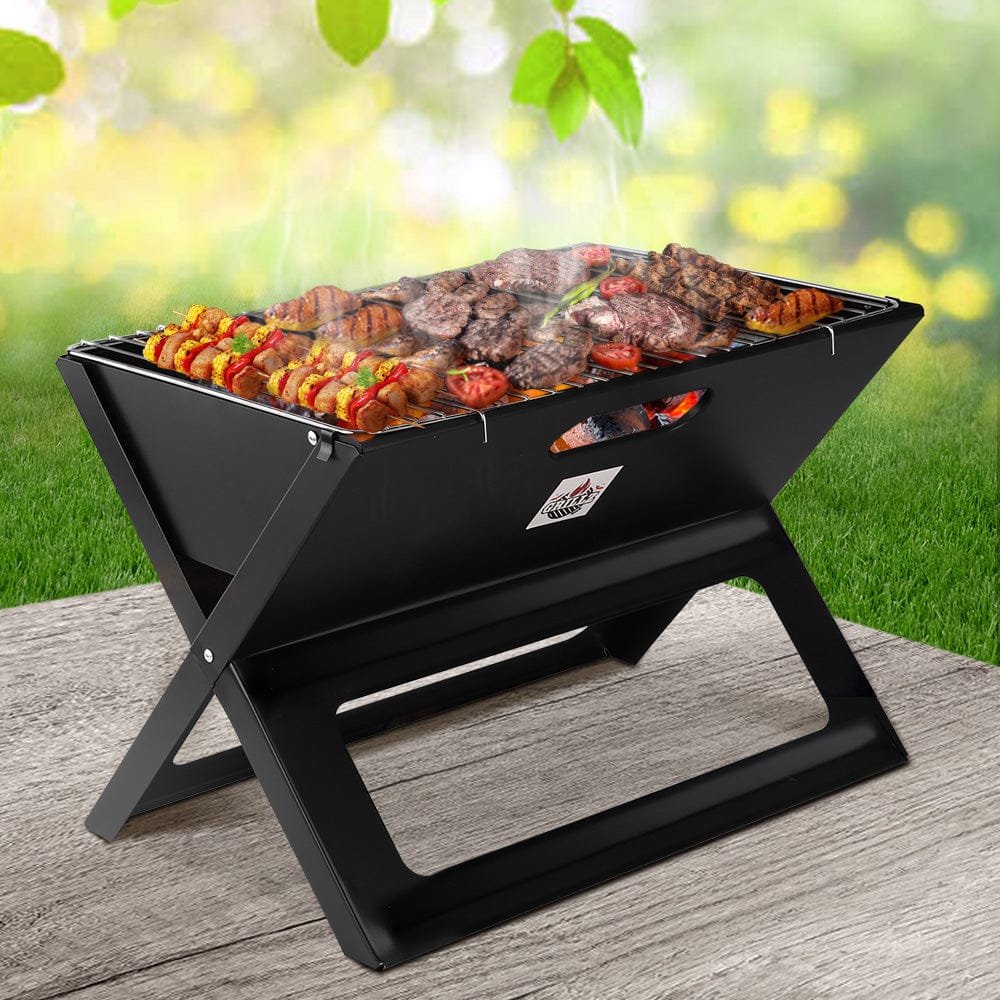 Grillz Home & Garden > BBQ > BBQ Tools Grillz BBQ Grill Charcoal Smoker Foldable