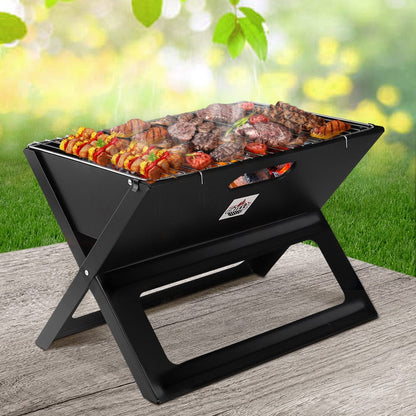 Grillz Home & Garden > BBQ > BBQ Tools Grillz BBQ Grill Charcoal Smoker Foldable
