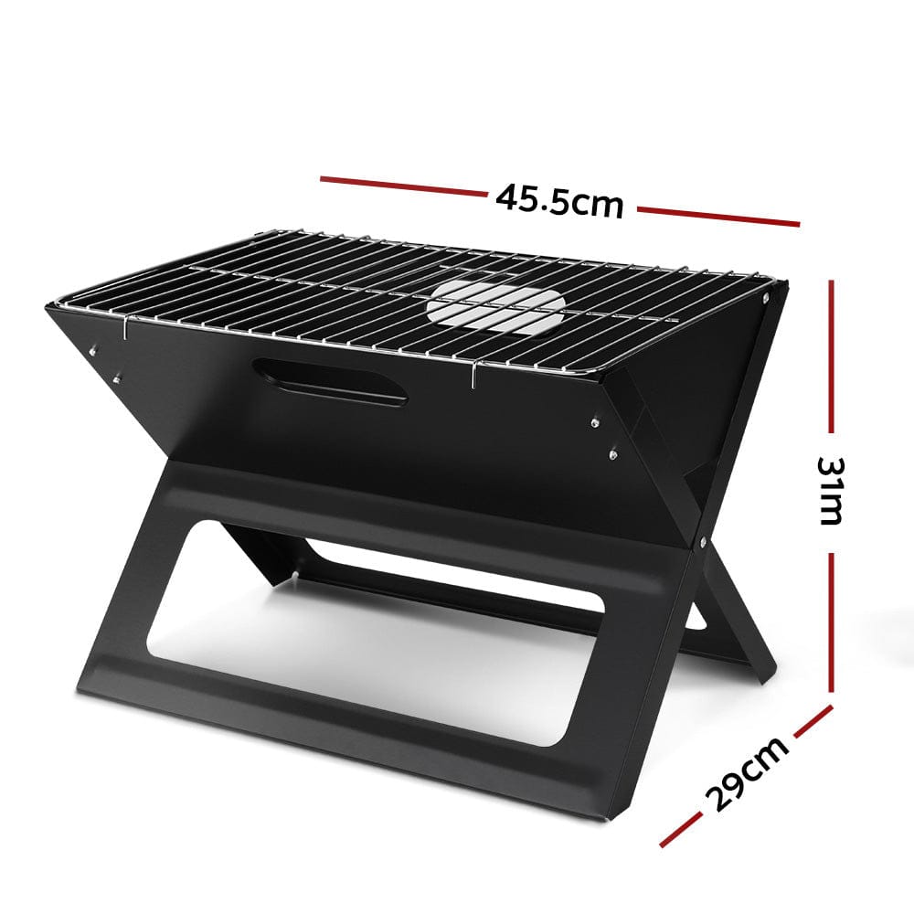 Grillz Home & Garden > BBQ > BBQ Tools Grillz BBQ Grill Charcoal Smoker Foldable