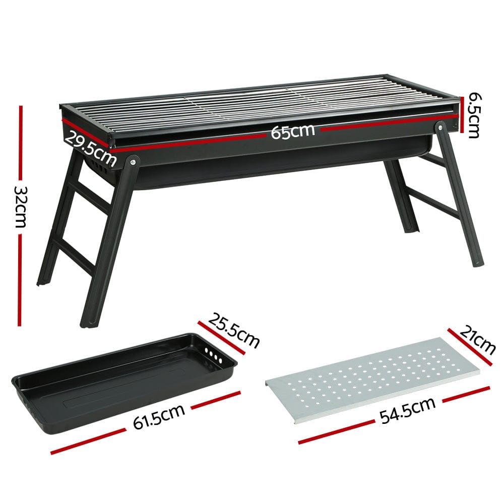 Grillz Home & Garden > BBQ > BBQ Tools Grillz BBQ Grill Charcoal Smoker Foldable