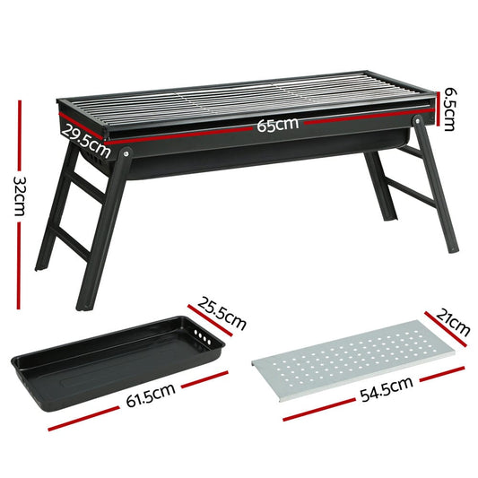Grillz Home & Garden > BBQ > BBQ Tools Grillz BBQ Grill Charcoal Smoker Foldable