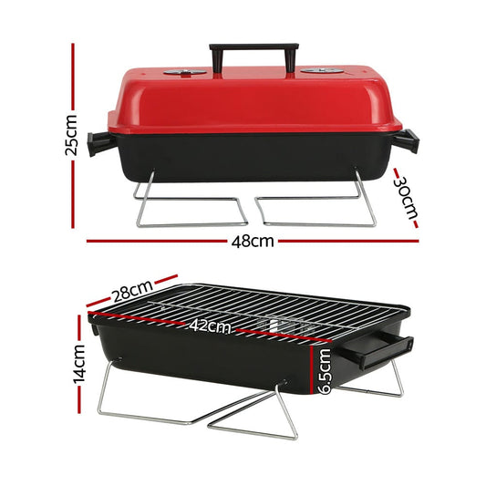Grillz Home & Garden > BBQ > BBQ Tools Grillz Charcoal BBQ Portable Grill Camping Barbecue Outdoor Cooking Smoker