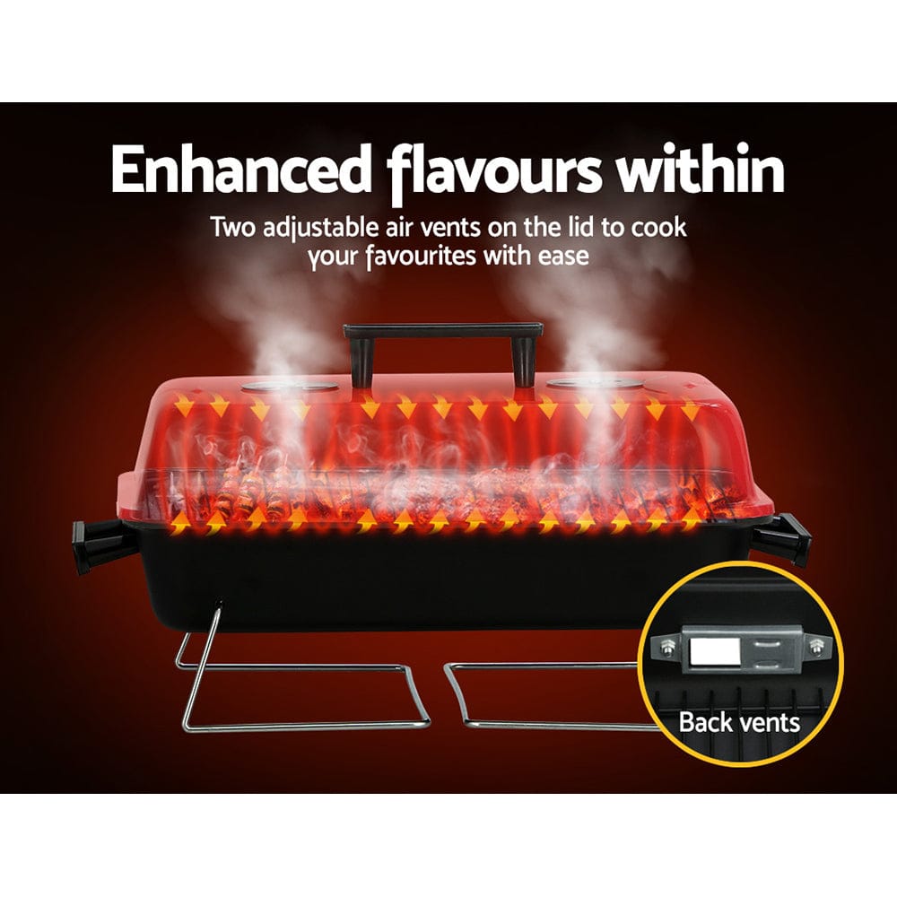 Grillz Home & Garden > BBQ > BBQ Tools Grillz Charcoal BBQ Portable Grill Camping Barbecue Outdoor Cooking Smoker