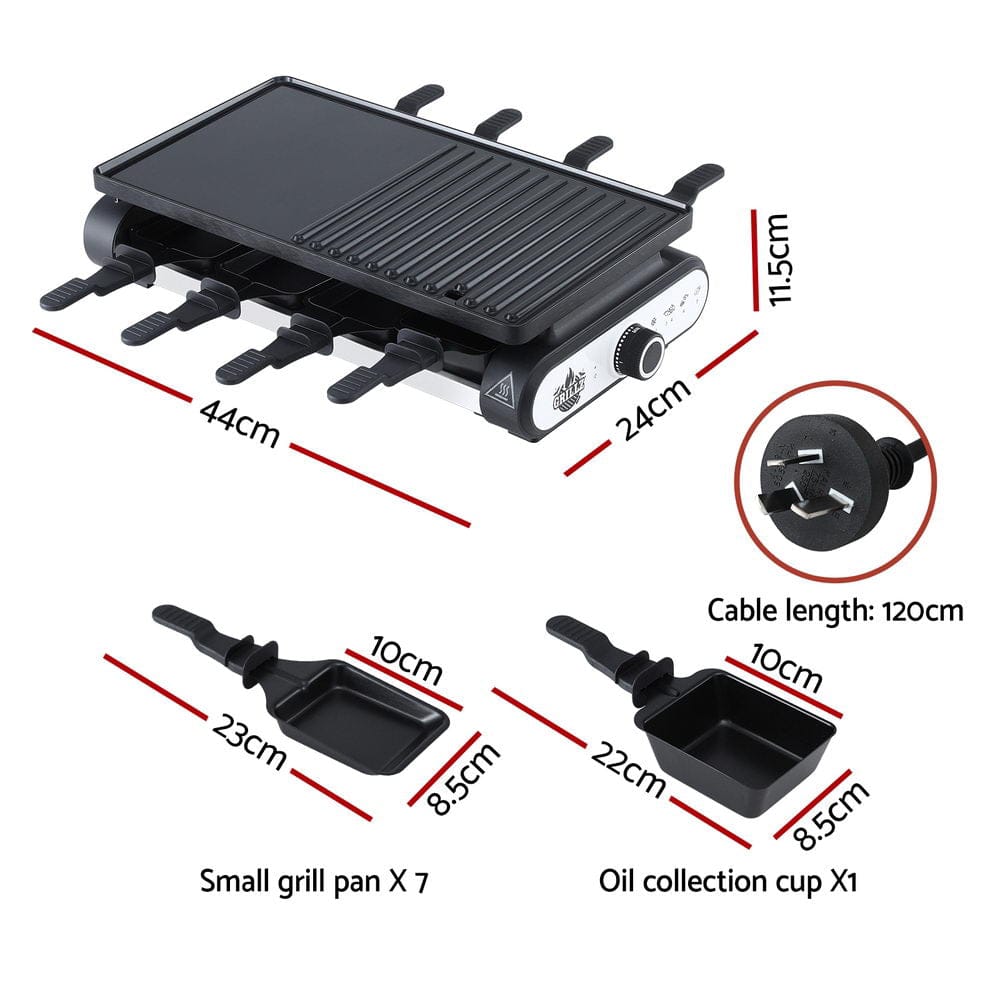 Grillz Home & Garden > BBQ > BBQs & Accessories Grillz 1400W Electric BBQ Grill w/ 7 Cooking Pans