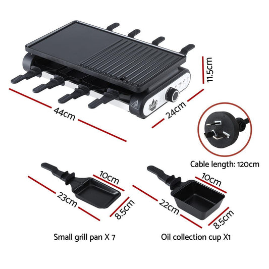 Grillz Home & Garden > BBQ > BBQs & Accessories Grillz 1400W Electric BBQ Grill w/ 7 Cooking Pans