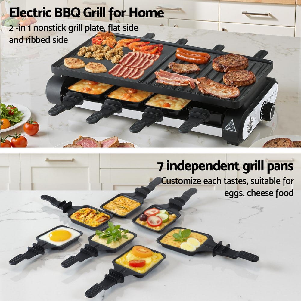 Grillz Home & Garden > BBQ > BBQs & Accessories Grillz 1400W Electric BBQ Grill w/ 7 Cooking Pans