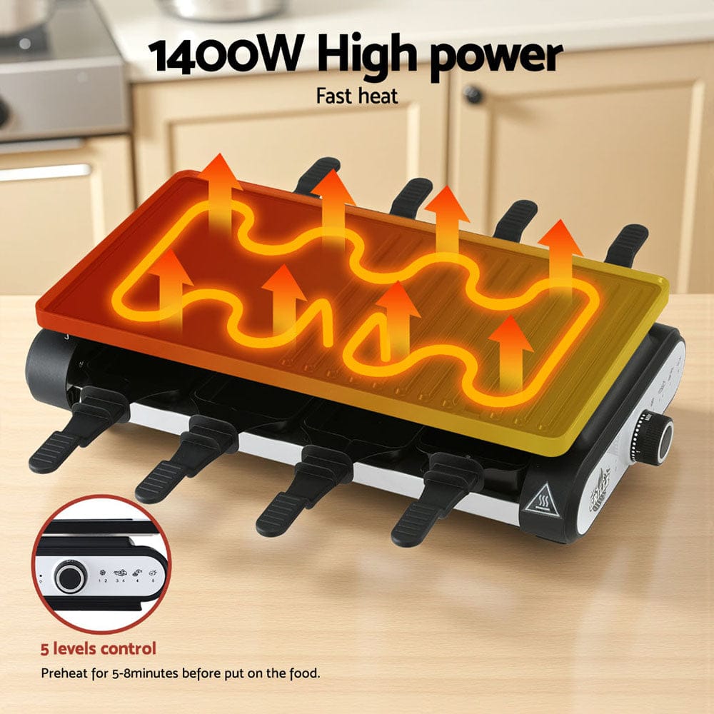 Grillz Home & Garden > BBQ > BBQs & Accessories Grillz 1400W Electric BBQ Grill w/ 7 Cooking Pans