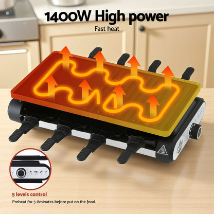 Grillz Home & Garden > BBQ > BBQs & Accessories Grillz 1400W Electric BBQ Grill w/ 7 Cooking Pans