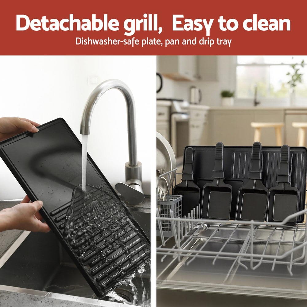 Grillz Home & Garden > BBQ > BBQs & Accessories Grillz 1400W Electric BBQ Grill w/ 7 Cooking Pans