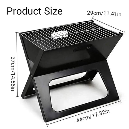 Grillz Home & Garden > BBQ > BBQs & Accessories Grillz BBQ Grill Charcoal Smoker Outdoor Portable Camping Folding Steel Barbecue