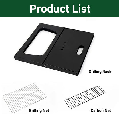 Grillz Home & Garden > BBQ > BBQs & Accessories Grillz BBQ Grill Charcoal Smoker Outdoor Portable Camping Folding Steel Barbecue