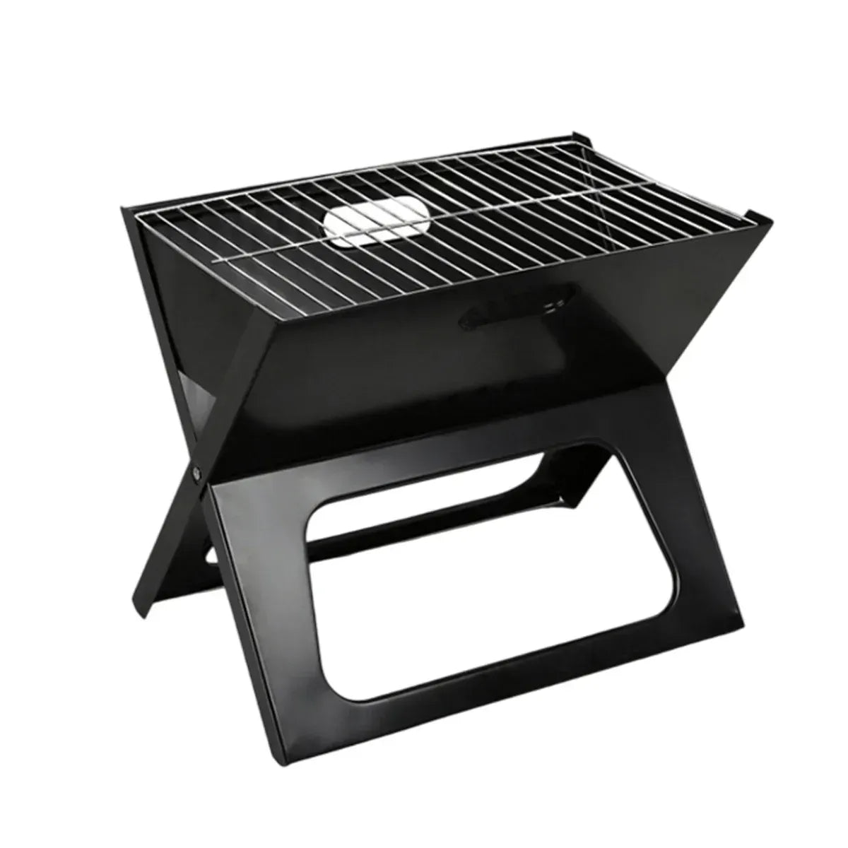 Grillz Home & Garden > BBQ > BBQs & Accessories Grillz BBQ Grill Charcoal Smoker Outdoor Portable Camping Folding Steel Barbecue