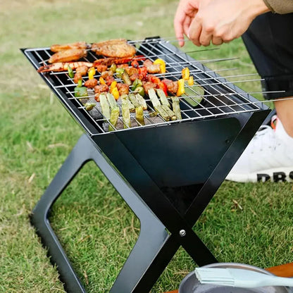 Grillz Home & Garden > BBQ > BBQs & Accessories Grillz BBQ Grill Charcoal Smoker Outdoor Portable Camping Folding Steel Barbecue