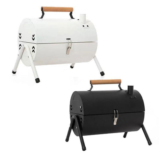 Grillz Home & Garden > BBQ > BBQs & Accessories Grillz Charcoal BBQ Portable Grill Camping Barbecue Outdoor Cooking Smoker - Black