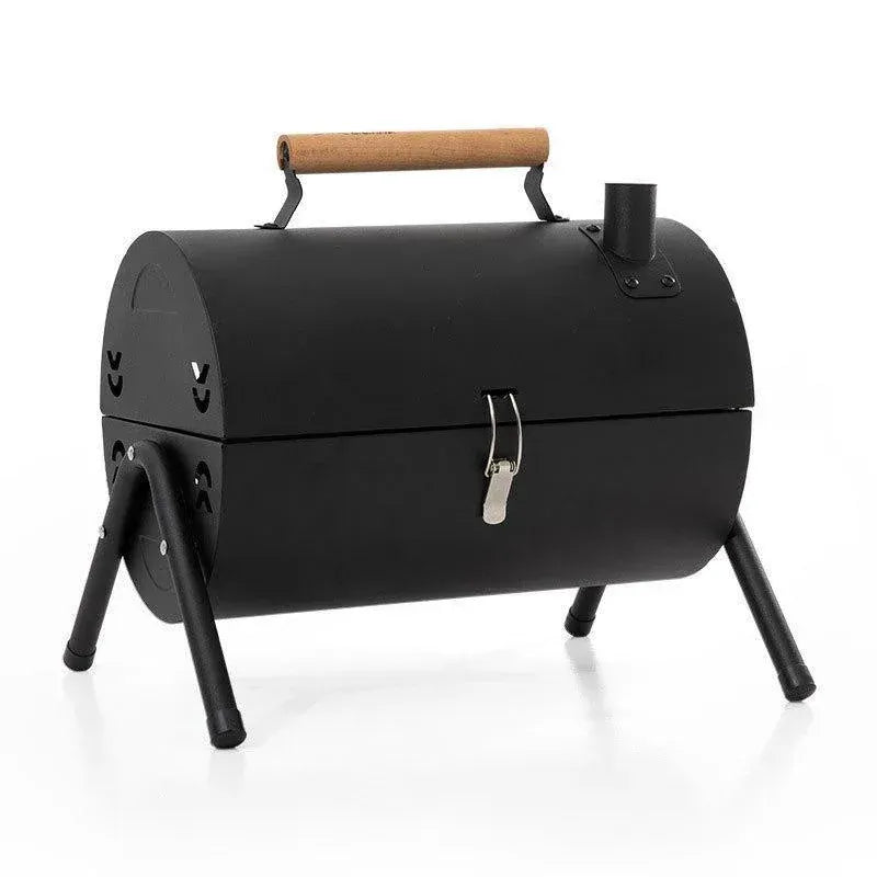 Grillz Home & Garden > BBQ > BBQs & Accessories Grillz Charcoal BBQ Portable Grill Camping Barbecue Outdoor Cooking Smoker - Black