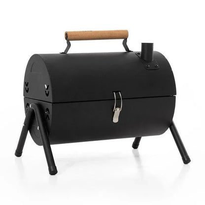 Grillz Home & Garden > BBQ > BBQs & Accessories Grillz Charcoal BBQ Portable Grill Camping Barbecue Outdoor Cooking Smoker - Black