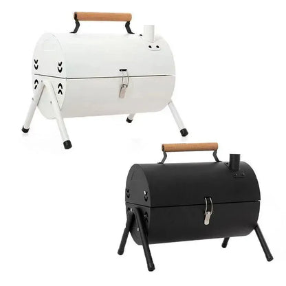 Grillz Home & Garden > BBQ > BBQs & Accessories Grillz Charcoal BBQ Portable Grill Camping Barbecue Outdoor Cooking Smoker - Black
