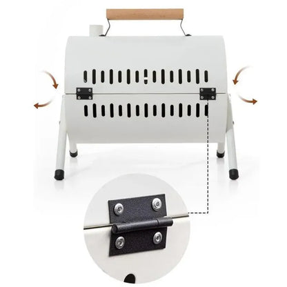 Grillz Home & Garden > BBQ > BBQs & Accessories Grillz Charcoal BBQ Portable Grill Camping Barbecue Outdoor Cooking Smoker - Black