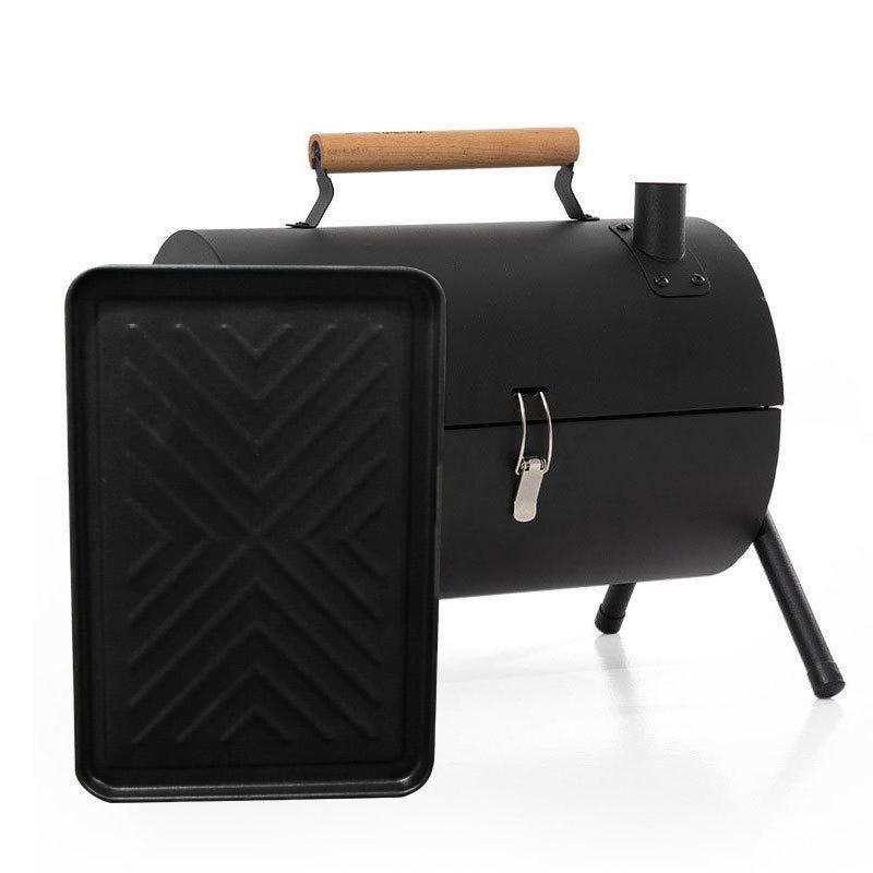 Grillz Home & Garden > BBQ > BBQs & Accessories Grillz Charcoal BBQ Portable Grill Camping Barbecue Outdoor Cooking Smoker - White