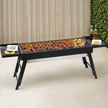 Grillz Home & Garden > Firepits > Fire Pits Grillz Charcoal BBQ Grill Smoker Portable Barbecue Outdoor Foldable Camping