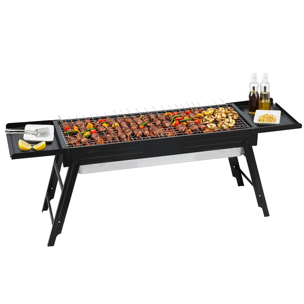 Grillz Home & Garden > Firepits > Fire Pits Grillz Charcoal BBQ Grill Smoker Portable Barbecue Outdoor Foldable Camping