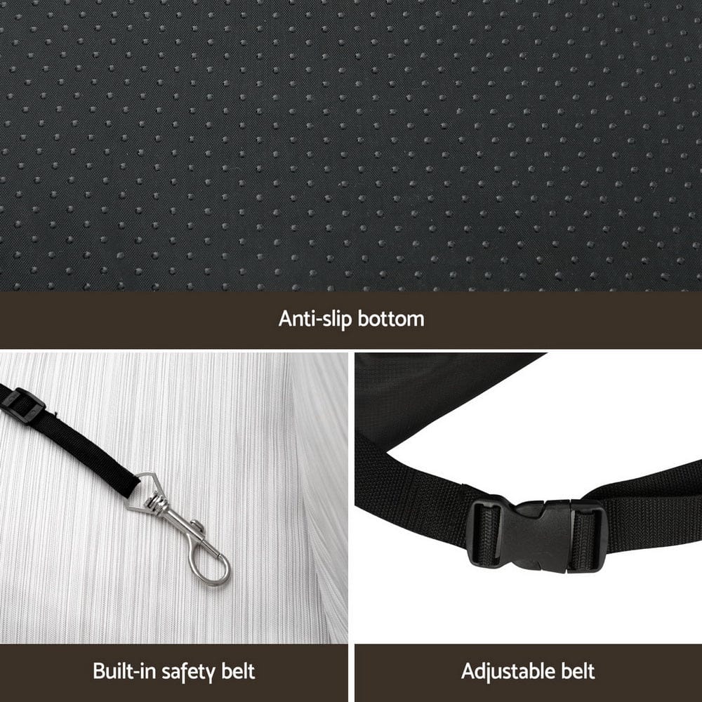 i.Pet Auto Accessories > Auto Accessories Others > Automotive Decor i.Pet Dog Car Seat Booster Cover Dog Bed Portable Waterproof Belt Non Slip