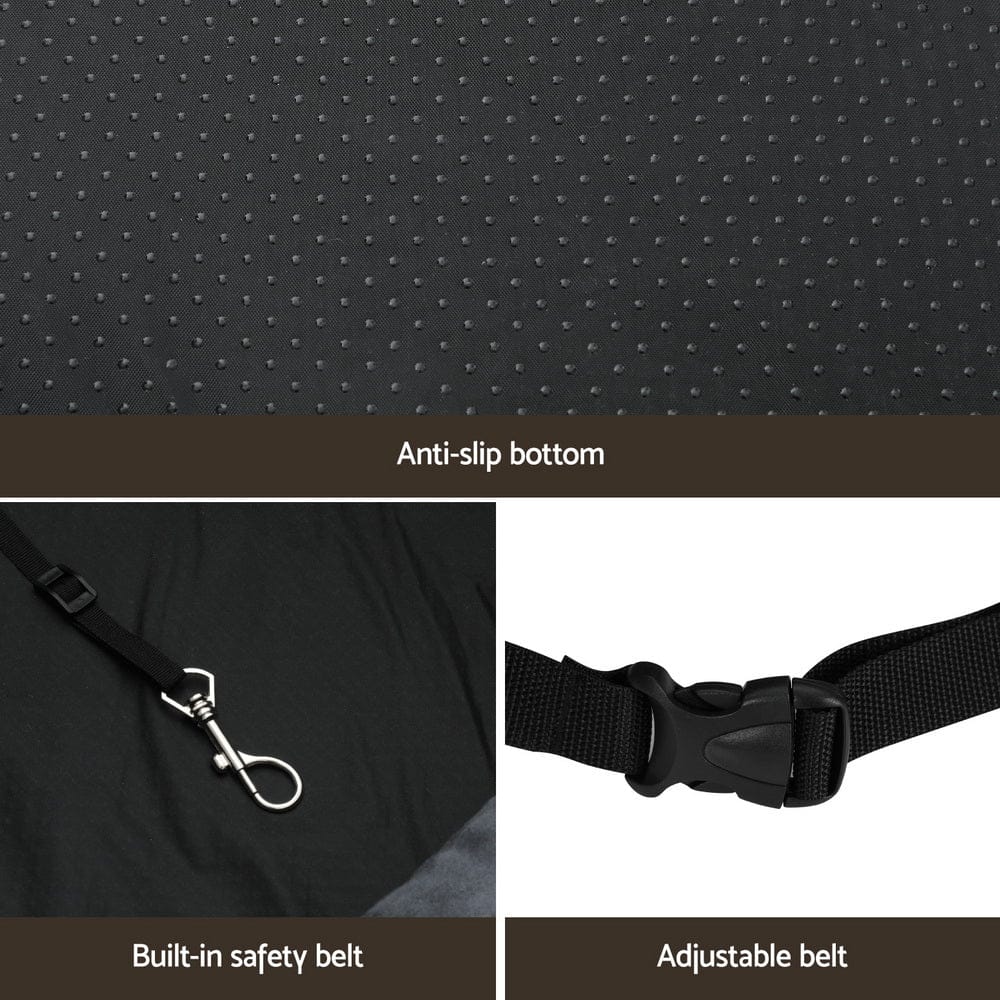 i.Pet Auto Accessories > Auto Accessories Others > Automotive Decor i.Pet Dog Car Seat Booster Cover Pet Bed Portable Waterproof Belt Non Slip Travel