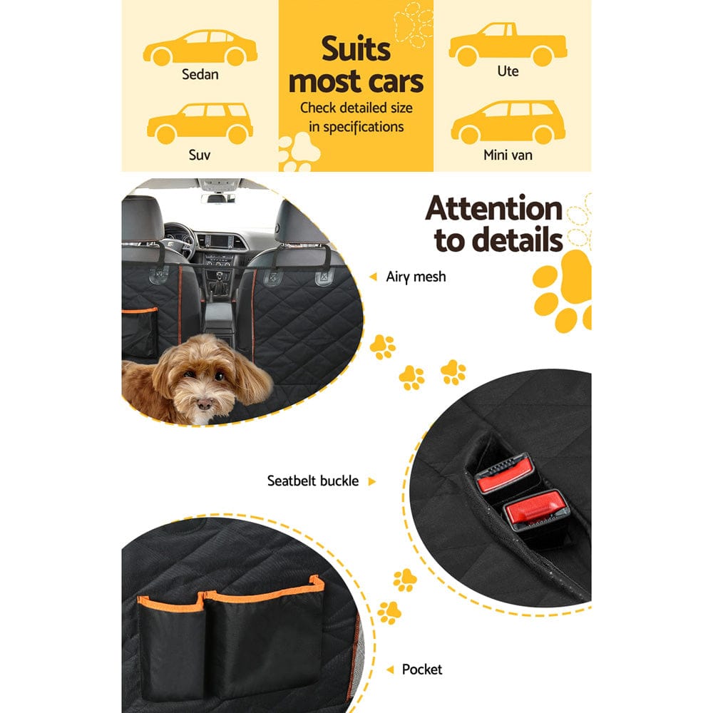 i.Pet Auto Accessories > Auto Accessories Others > Automotive Decor i.Pet Pet Car Seat Cover Dog Hammock Protector Back Waterproof Belt Non Slip Mat