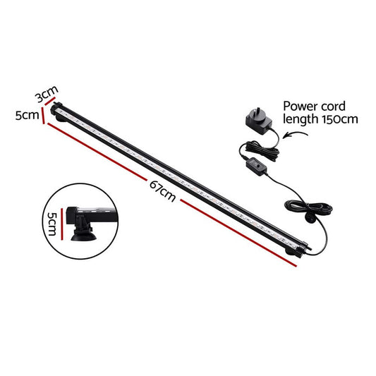 i.Pet Home & Garden > Fountains > Fountain & Ponds Accessories i.Pet Aquarium Light Submersible 67CM Air Bubble LED Light