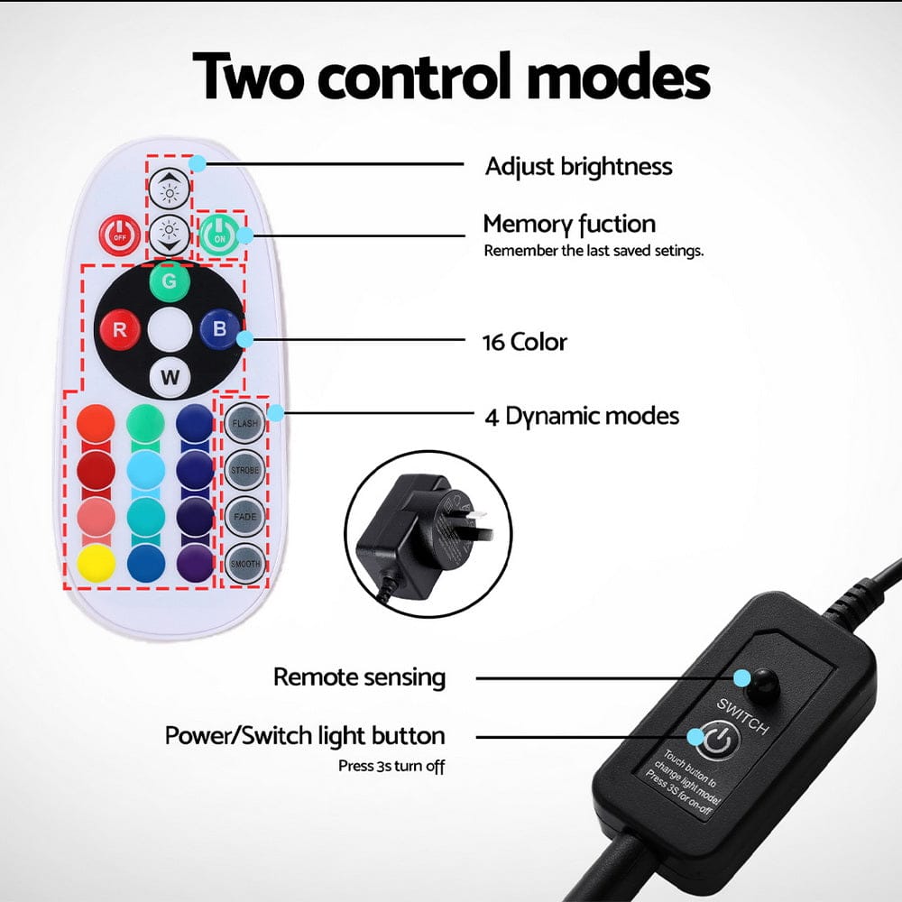 i.Pet Home & Garden > Garden Tools > Gardening Tools i.Pet Aquarium Light Submersible 88CM Air Bubble LED Light