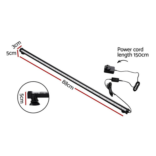 i.Pet Home & Garden > Garden Tools > Gardening Tools i.Pet Aquarium Light Submersible 88CM Air Bubble LED Light