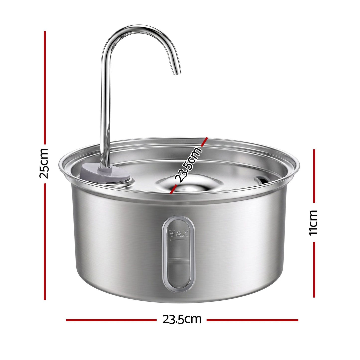 i.Pet Pet Care > Cat Supplies > Cat Bowls, Feeders & Waterers i.Pet 3.2L Cat Water Fountain Pet Feeder Dog Drinking Dispenser 304 Stainless Steel