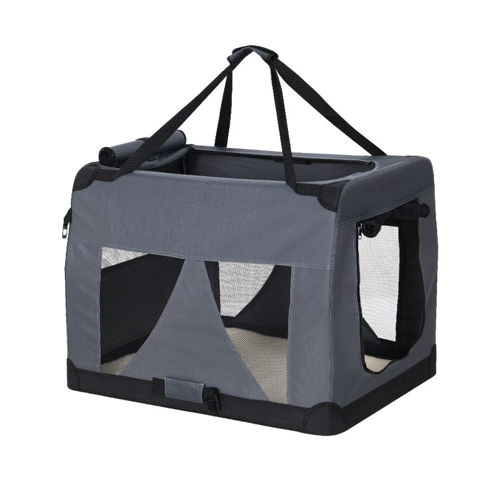 i.Pet Pet Care > Cat Supplies > Cat Carriers & Crates i.Pet Pet Carrier Soft Crate Dog Cat Travel 60x42CM Portable Foldable Car M