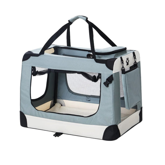 i.Pet Pet Care > Cat Supplies > Cat Carriers & Crates i.Pet Pet Carrier Soft Crate Dog Cat Travel 70x52CM Portable Foldable Car Large