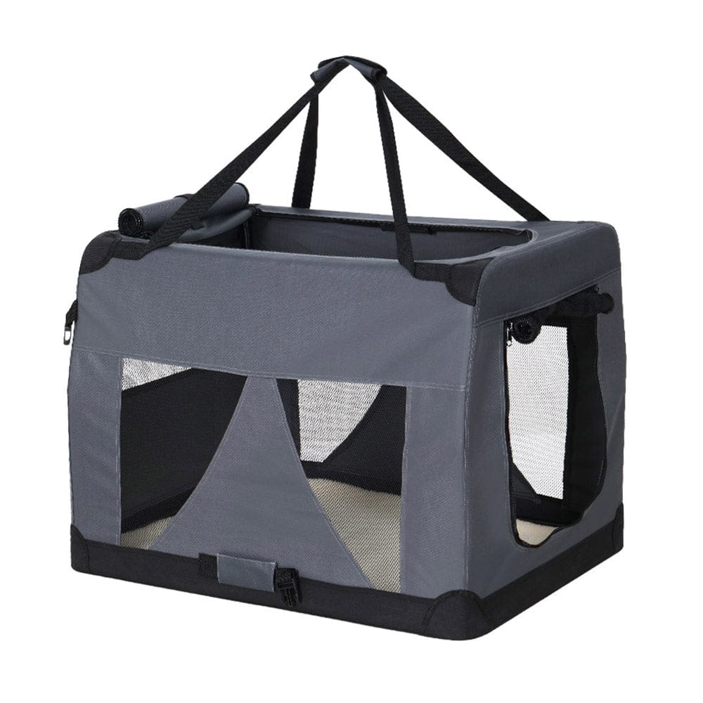 i.Pet Pet Care > Cat Supplies > Cat Carriers & Crates i.Pet Pet Carrier Soft Crate Dog Cat Travel 82x58CM Portable Foldable Car XL