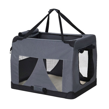 i.Pet Pet Care > Cat Supplies > Cat Carriers & Crates i.Pet Pet Carrier Soft Crate Dog Cat Travel 82x58CM Portable Foldable Car XL
