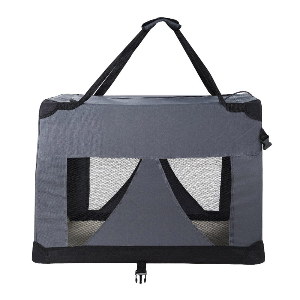 i.Pet Pet Care > Cat Supplies > Cat Carriers & Crates i.Pet Pet Carrier Soft Crate Dog Cat Travel 82x58CM Portable Foldable Car XL