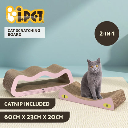 i.Pet Pet Care > Cat Supplies > Cat Scratchers i.Pet Cat Scratching Board Scratcher Cardboard Kitten Indoor Climbing Pad Catnip