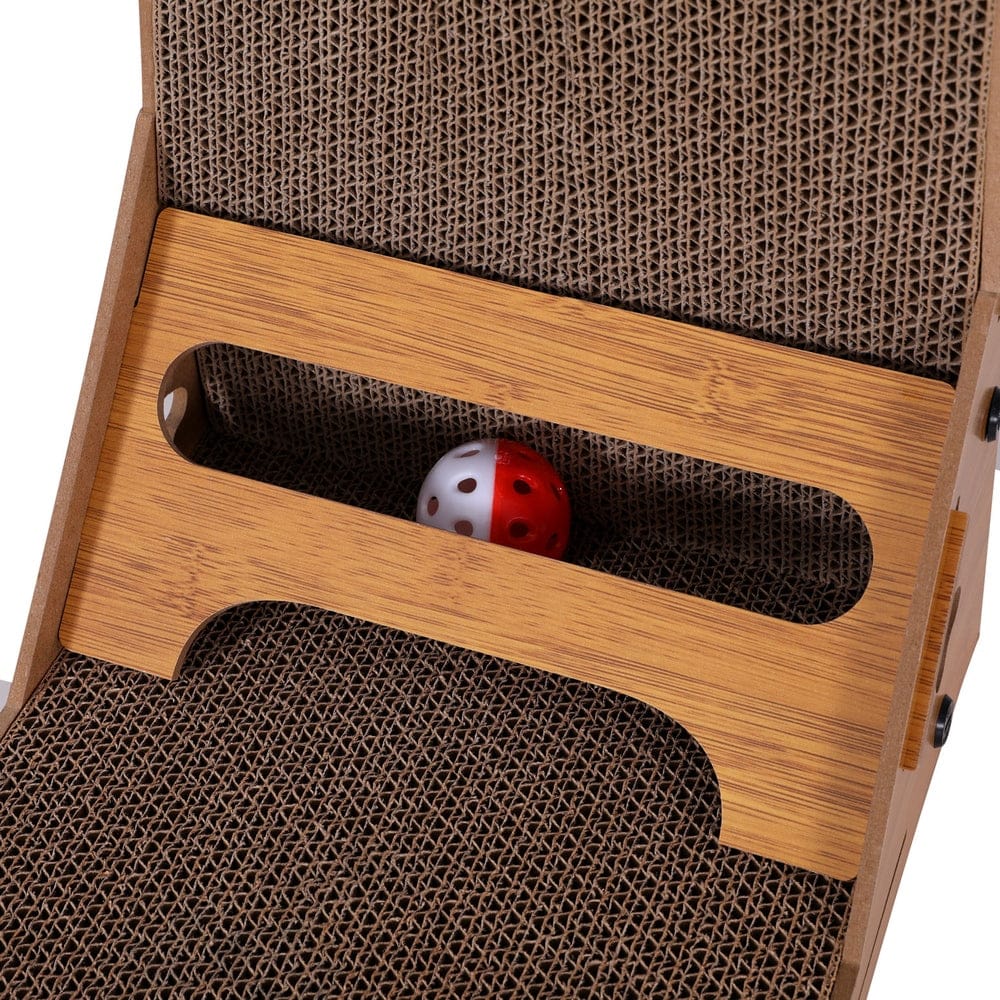 i.Pet Pet Care > Cat Supplies > Cat Scratching Posts i.Pet Cat Scratching Board Scratcher Cardboard Kitten Indoor Climbing Toy Catnip